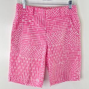 Lilly Pulitzer Resort Fit Geo Pattern High Waisted Casual Short Size 2